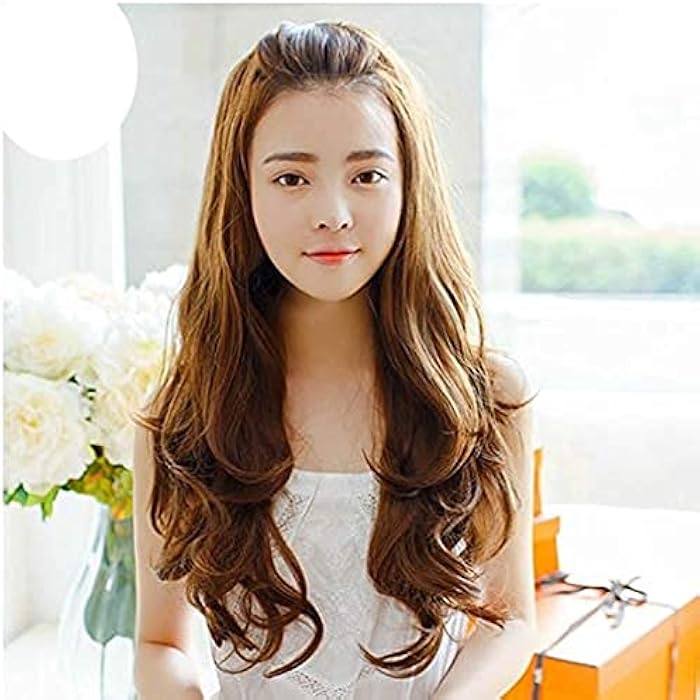 DILLARDS Fashion Lovely Long Curly Half Wigs For Ladies Light Brown B5001-1 - Image 2